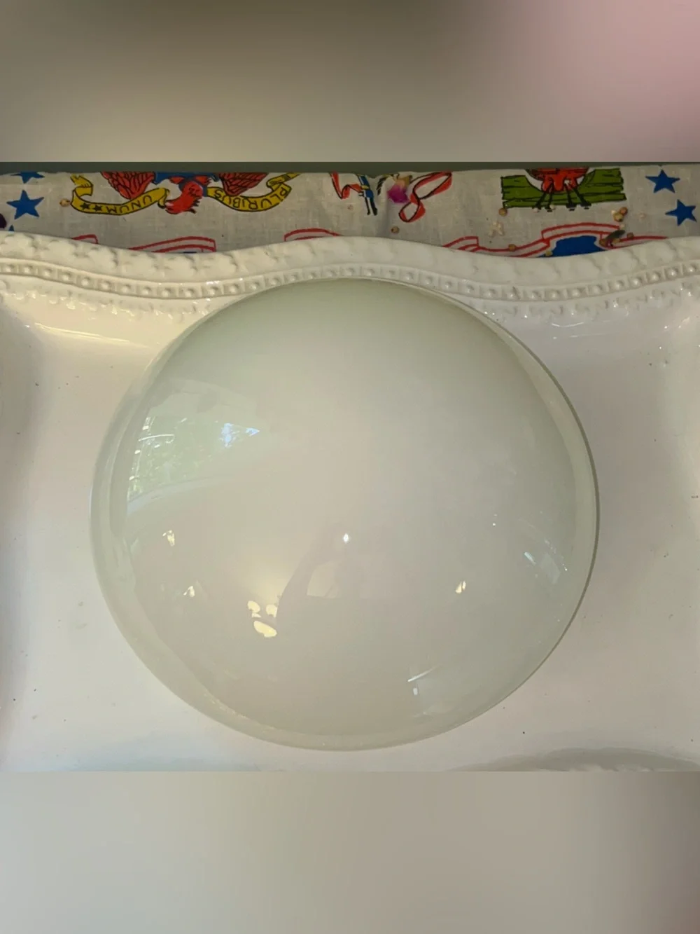 White Glass Globe Light Shade Replacement